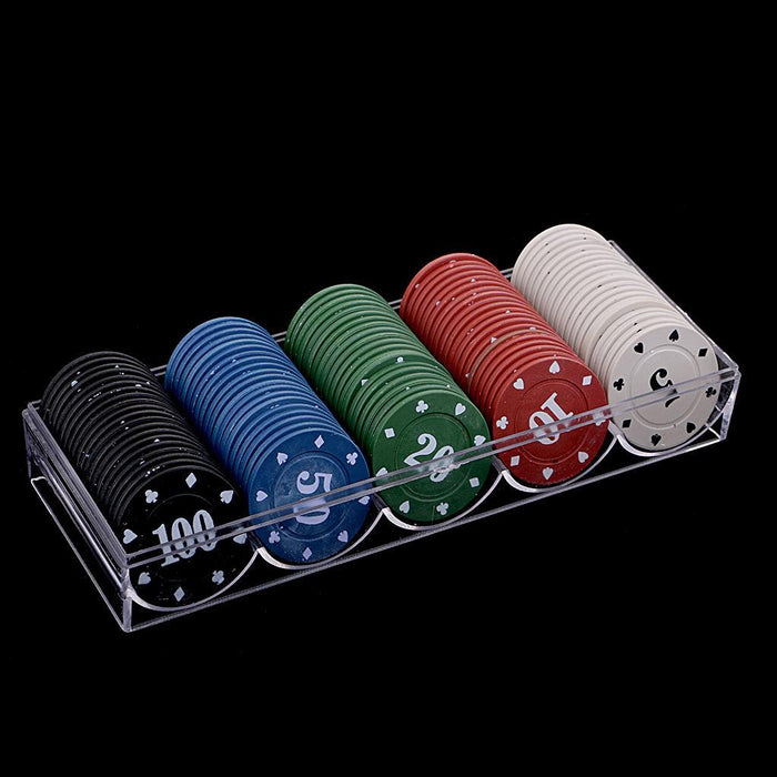 100Pcs Texas Poker Chip Sets Casino Entertainment Accessories for Cards Game