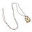 Crofta Women Gift Charming Accessories Natural Citrine Stone Pendant Chain Jewelry