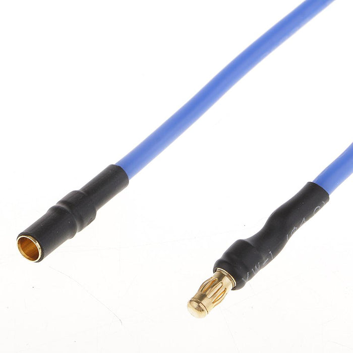 Crofta 16AWG Banana 3.5mm Silicone Extension Cable RC Accessory for ESC Motor Blue