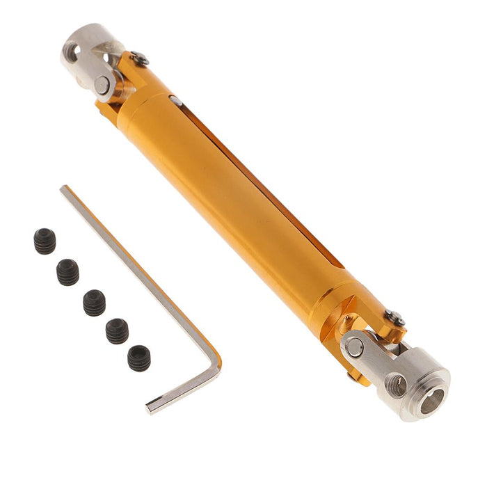 Crofta 100-150mm Drive Shaft Metal for RC Crawlers SCX-10 D90 HSP 94180  Orange