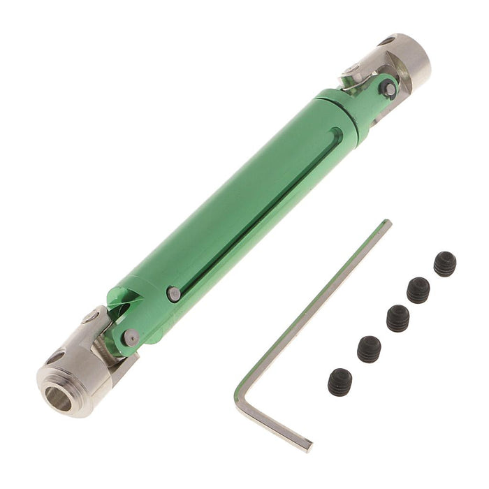 Crofta 100-150mm Drive Shaft Metal for RC Crawlers SCX-10 D90 HSP 94180  Green