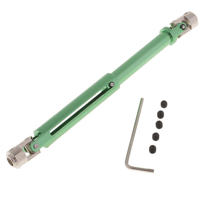 Crofta 100-150mm Drive Shaft Metal for RC Crawlers SCX-10 D90 HSP 94180  Green