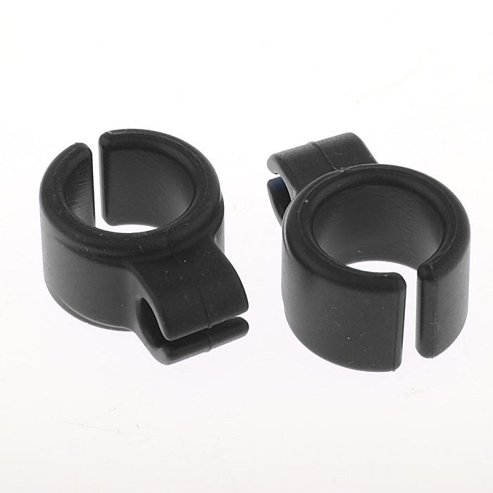 Crofta 10pcs Silica Gel Resin Cigarette Finger Rings Smoker Hand Holder Black