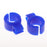 Crofta 10pcs Silica Gel Resin Cigarette Finger Rings Smoker Hand Holder Blue