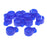 Crofta 10pcs Silica Gel Resin Cigarette Finger Rings Smoker Hand Holder Blue