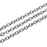 Crofta 1 Roll Stainless Steel Cross Chains Cable Chain Silver Jewelry Makings 1mm