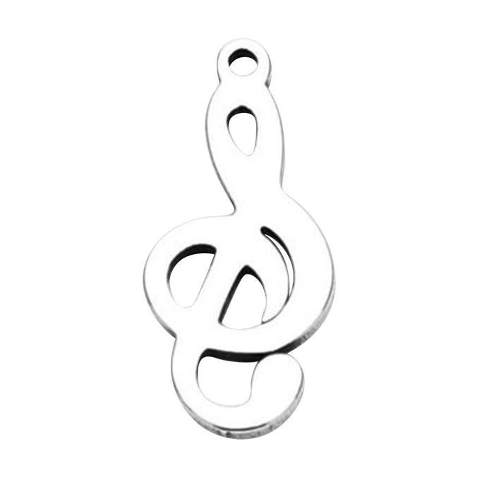 20 Pieces Stainless Steel Music Note Charms Musical Notation Symbol Pendants Jewelry Making Findings for Necklace Earring Bracelets DIY Crafts