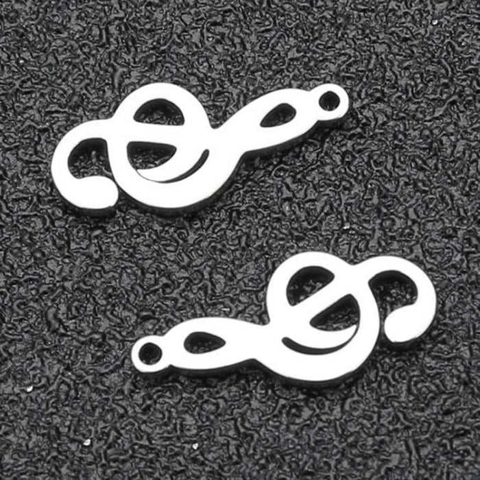 20 Pieces Stainless Steel Music Note Charms Musical Notation Symbol Pendants Jewelry Making Findings for Necklace Earring Bracelets DIY Crafts