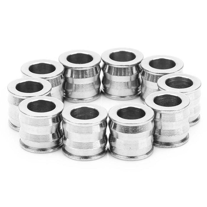 Crofta 10 Pieces Stainless Steel Large Hole Beads 3