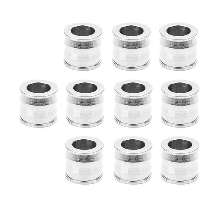 Crofta 10 Pieces Stainless Steel Large Hole Beads 3