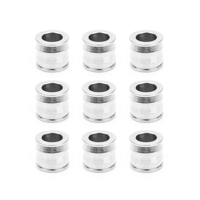 Crofta 10 Pieces Stainless Steel Large Hole Beads 3