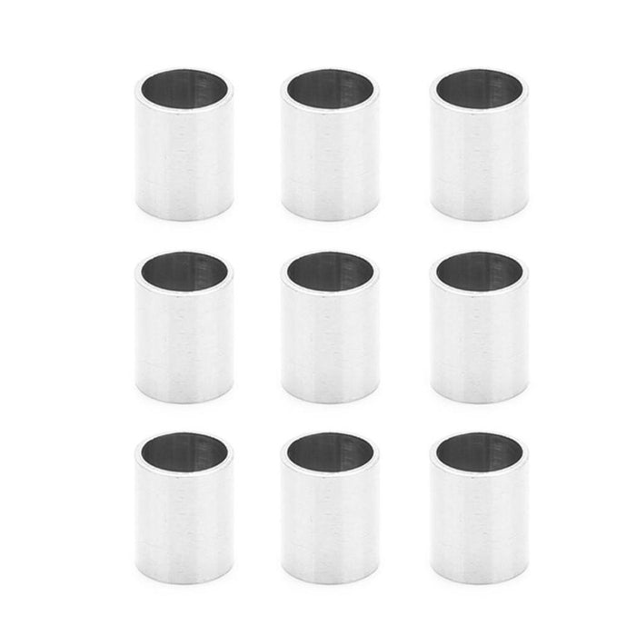 20 Pieces Stainless Steel Large Hole Cylinder Round Spacer Loose Beads DIY Jewelry Making, 6 x 7.5mm