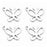 20 Pieces Stainless Steel Butterfly Pendants Charms Jewelry Making Findings for Necklace Earring Bracelets DIY Crafts