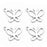 20 Pieces Stainless Steel Butterfly Pendants Charms Jewelry Making Findings for Necklace Earring Bracelets DIY Crafts