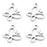 20 Pieces Stainless Steel Butterfly Pendants Charms Jewelry Making Findings for Necklace Earring Bracelets DIY Crafts