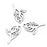 20Pcs Stainless Steel Rose Charms Pendants for DIY Jewelry Making Craft