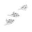 20Pcs Stainless Steel Rose Charms Pendants for DIY Jewelry Making Craft