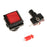 33mm Square Arcade Push Button with 12V LED Lamps & Microswitch for Large Machine Projects / Arcade Games Machine Replace Accessories - Red