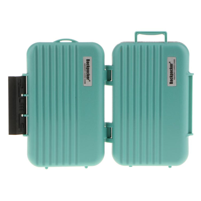 24 Slots Memory Card Case Carrying Holder Storage Box for CF Cards & TF Cards & SD Cards - Green