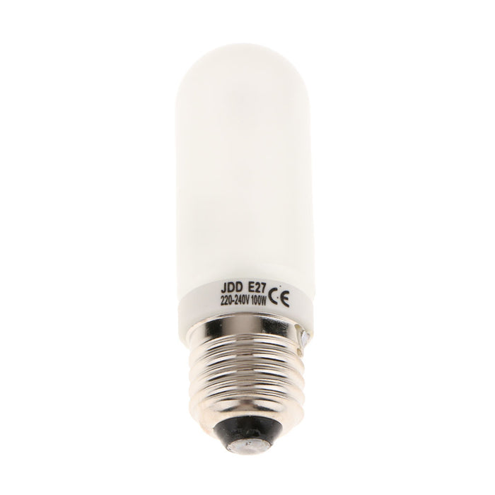 220-240Volt Halogen JDD Type Tubular Medium E27 Bulb Lamp, Frosted, 100-Watt