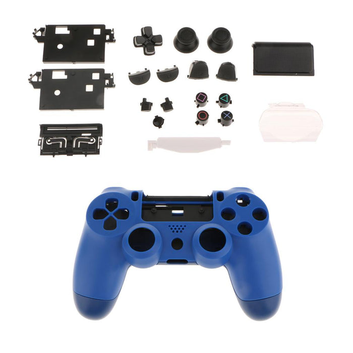 Crofta Cover Skin Case Shell Kit Housing Set for Sony PS4 Pro Blue