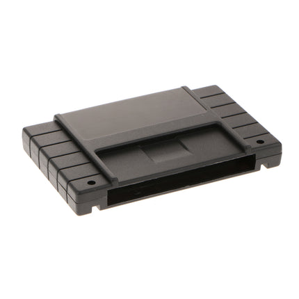 Crofta Video Game Cassette Shell Box for Super Nintendo Entertainment System Black