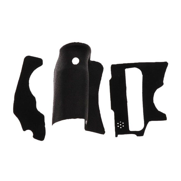 3 Pieces Body Rubber Cover Replacement Part Suit For Canon EOS 60D Camera Grip Part + Thumb Part + Body Front Left Part