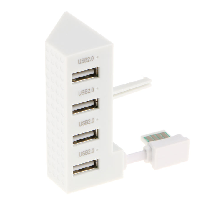 4-Port USB 2.0 Extender Splitter Adapter HUB Converter For XBox One S Slim - White