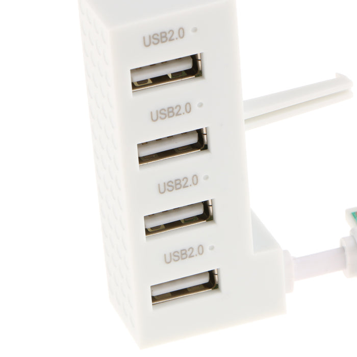 4-Port USB 2.0 Extender Splitter Adapter HUB Converter For XBox One S Slim - White