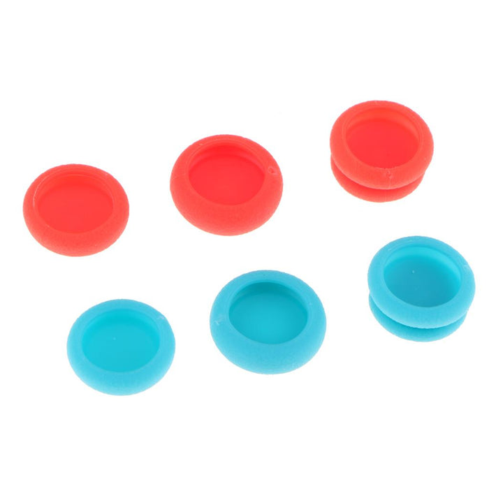 Crofta Thumb Stick Grip Cap Analog Stick Cover for Nintendo Switch NS red blue