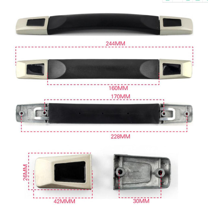 Crofta 244mm Replacement Spare NRH Luggage Suitcase Case Pull Carrying Handle Strap