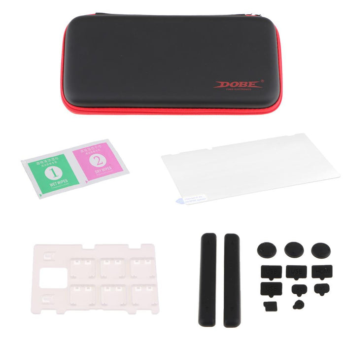 Crofta 4 in 1 Protective Kit Storage Box for Nintendo Switch Hard Travel Games Case