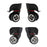 Crofta 1 Pair Swivel Suitcase Luggage Silent Casters Wheels for Travel Small Size