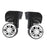 1 Pair Mi Shaped Silent Swivel Suitcase Luggage Baggage Wheels Replacement Casters