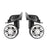 1 Pair Mi Shaped Silent Swivel Suitcase Luggage Baggage Wheels Replacement Casters