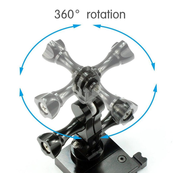 360° Swivel Pivot Arm for GoPro Joint Helmet Mount Bicycle Handlebar Bracket Camera Diving Case Adapter