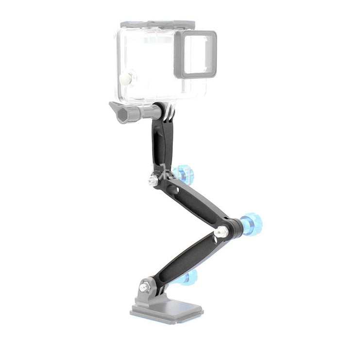 3 in 1 Extension Arm Set Compatible for GoPro Hero Action Cameras Black - Which Allows You to Set Different Angles for Photography or Video