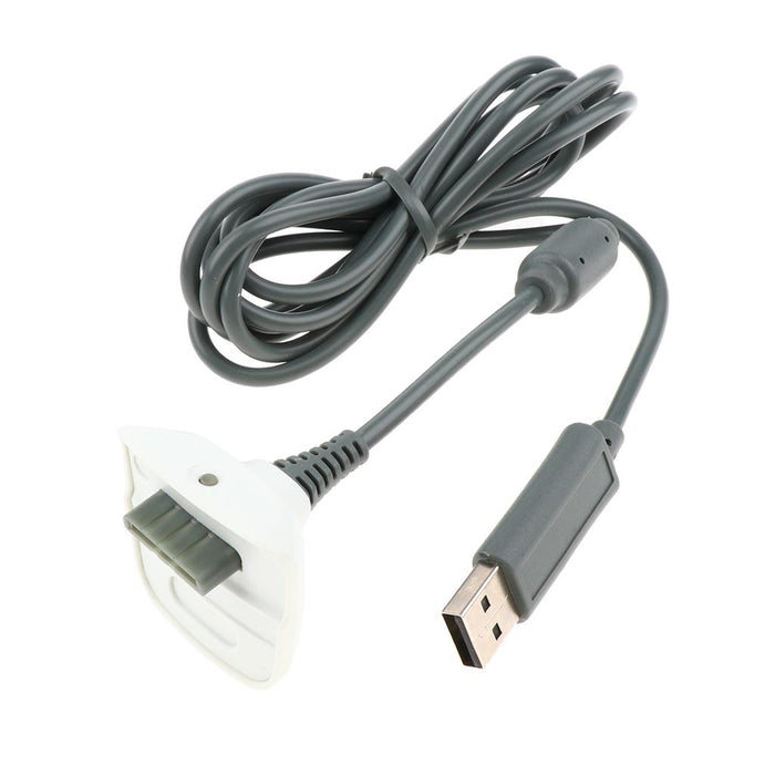 Crofta 1.5m Charging Cable USB Wire Power Charger Cord for Microsoft Xbox 360 Grey