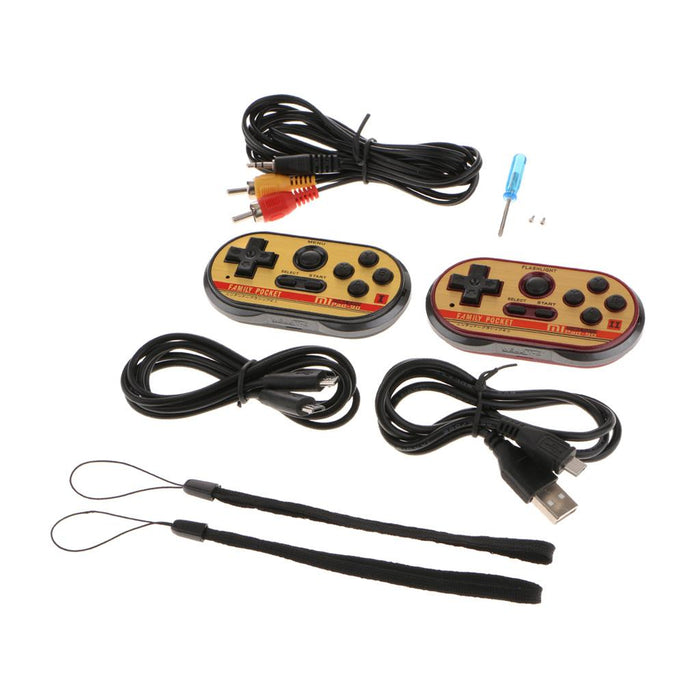 Crofta Retro Video Game Controller Player Handheld Console Toy for Kids Black Red