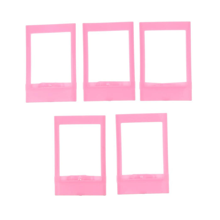 3 inch Plastic Photo Frame Wall Hanging Picture Holder for Fujifilm Instax Pink