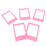 3 inch Plastic Photo Frame Wall Hanging Picture Holder for Fujifilm Instax Pink