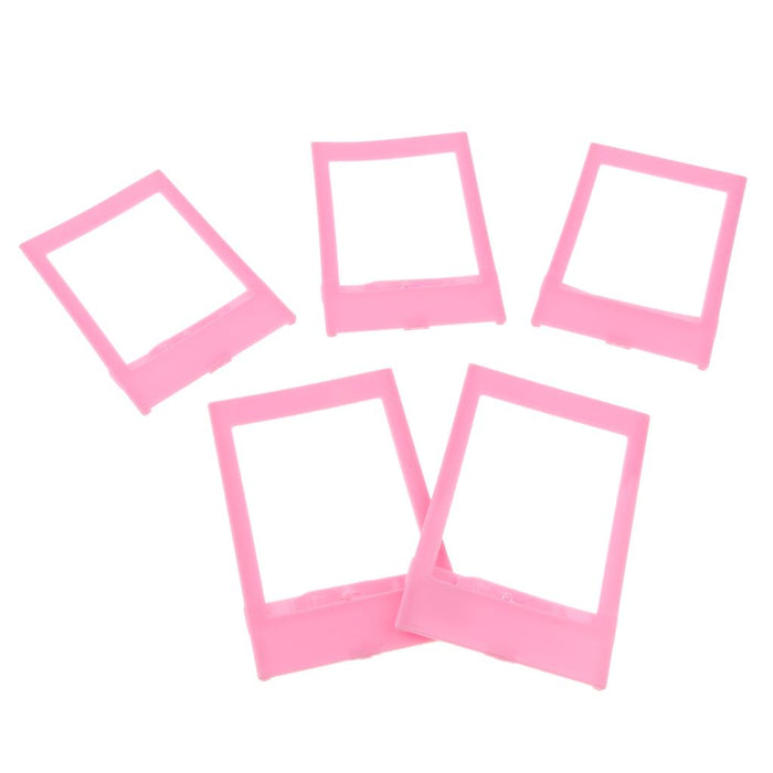 3 inch Plastic Photo Frame Wall Hanging Picture Holder for Fujifilm Instax Pink