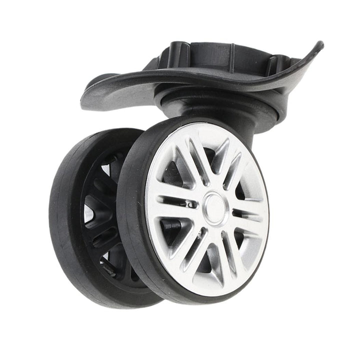 1 Pair A19 Swivel Dual Roller Wheels Suitcase Luggage Replacement Casters for Travelling Bag