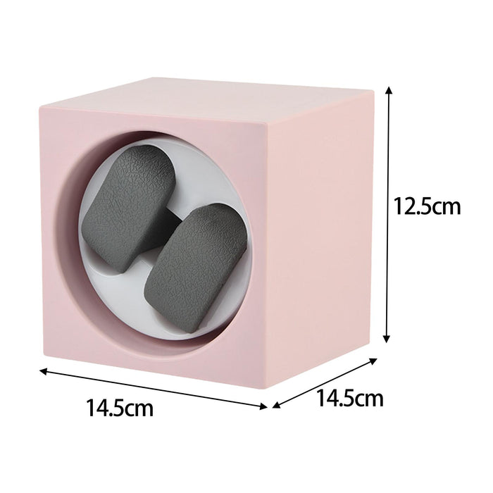 Crofta Electric Automatic Dual Watch Winder Watch Shaker for Men Women Professional Pink