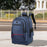 Crofta Rolling Backpack Portable Carry on Luggage Bag for Adults Overnight Business Blue