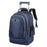 Crofta Rolling Backpack Multifunctional Trolley Suitcase for Travel Business School Blue