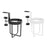 Crofta Clip on Desk Cup Holder Chair Drink Desktop Organizer Table Cup Holder White