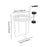 Crofta Clip on Desk Cup Holder Chair Drink Desktop Organizer Table Cup Holder White