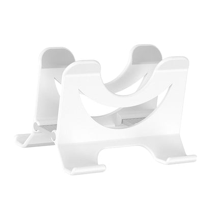 Crofta Vertical Laptop Stand Stable Mobile Phone Stand for Desk Gaming Laptop Hotel white