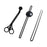 3 Pieces Candle Wick Trimmer Set Black Long Handle Gift Candle Accessory Set